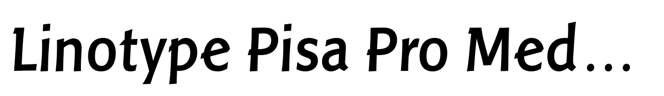 Linotype Pisa Pro Medium